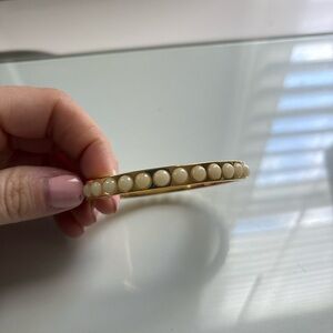 J. Crew Gold and Cream Bracelet